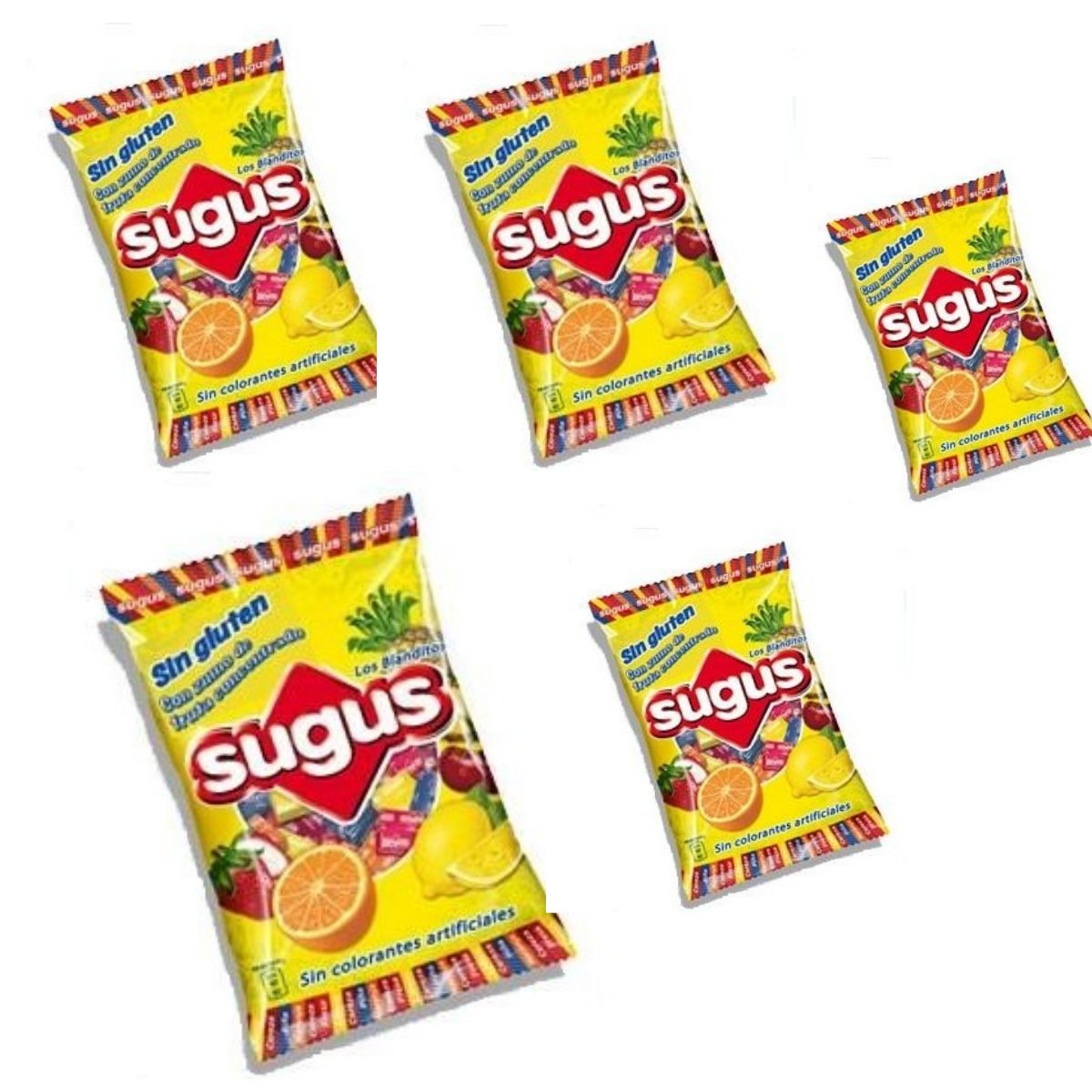 5KG Sugus Caramelos Masticables - Sugus de Sabores 5 kilos (Pack de 5 ...