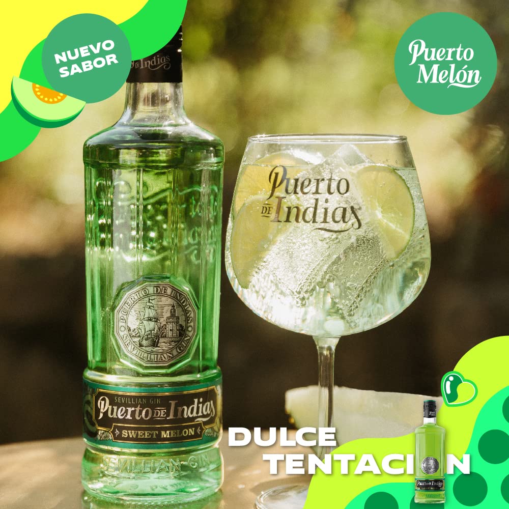 Puerto de Indias – Ginebra de Melon, Melocoton, Limon y Classic Premium – Sweet Melon, Peach, Lemoberry and Classic Premium Gin