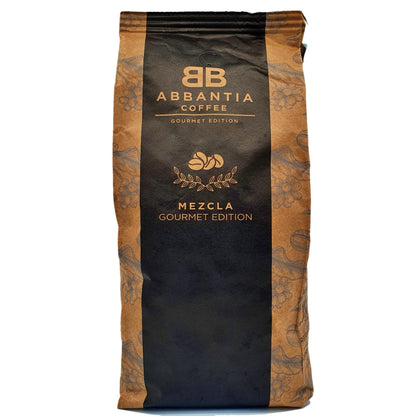 Cafe en Grano Tostado Abbantia Gourmet Edition Kilo - Mezcla 80/20-1 Kg - Café Especialidad Gourmet