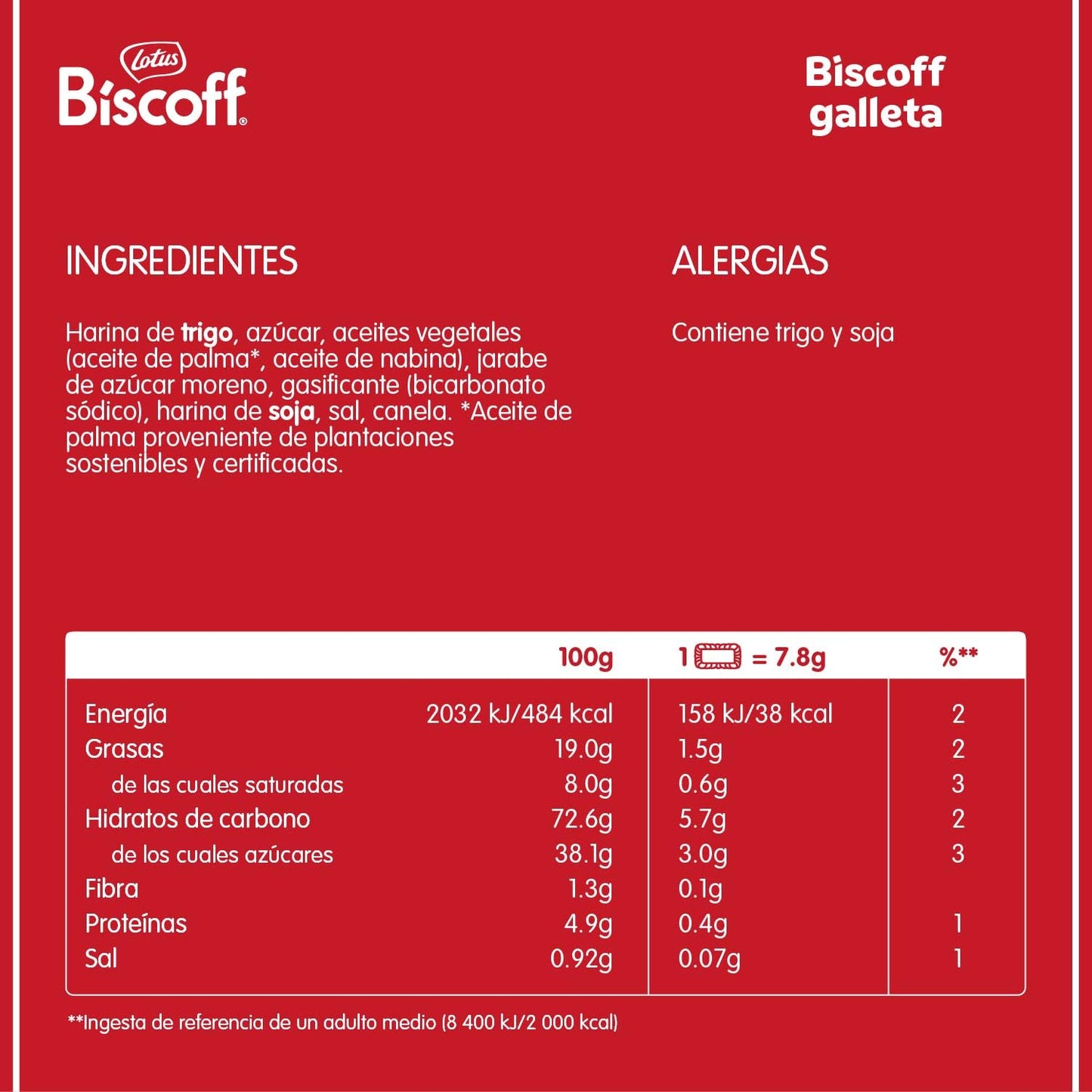 Lotus Biscoff | Galleta Original Caramelizada | Envueltas en Packs de 2 | Vegana | 12 x (8 x 2 packs) | 1,48kg