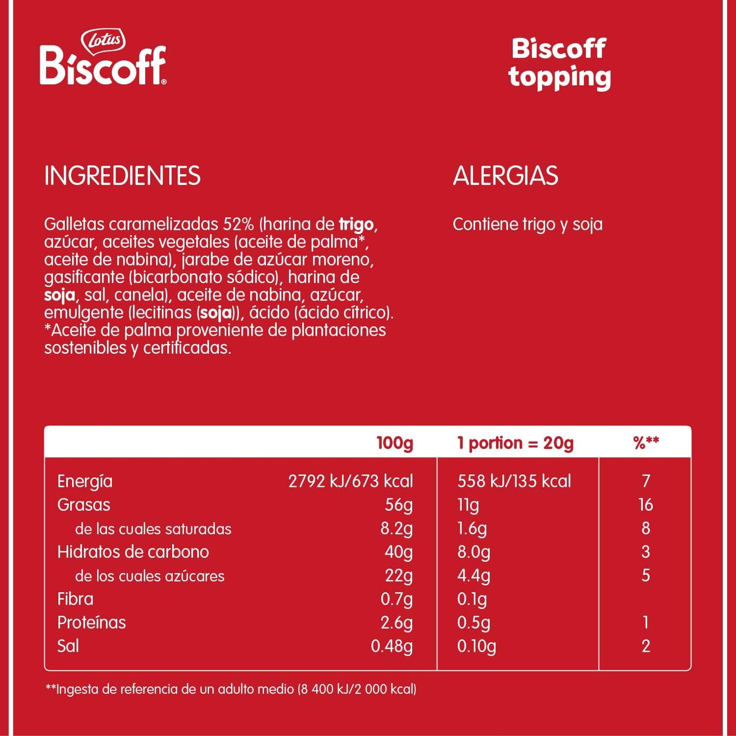 Biscoff Lotus | Topping | Cobertura para Postres hecho con las Galletas Originales Caramelizadas | Vegano | Sin Aromas ni Colorantes Artificiales | Botella Exprimible | 1kg