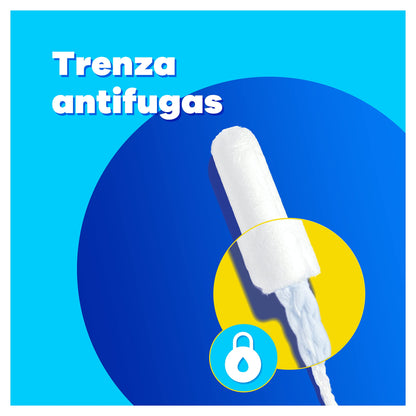 Tampax Compak Regular tampones con aplicador, protección antimanchas y discreción, siéntete limpia, 8 unidades