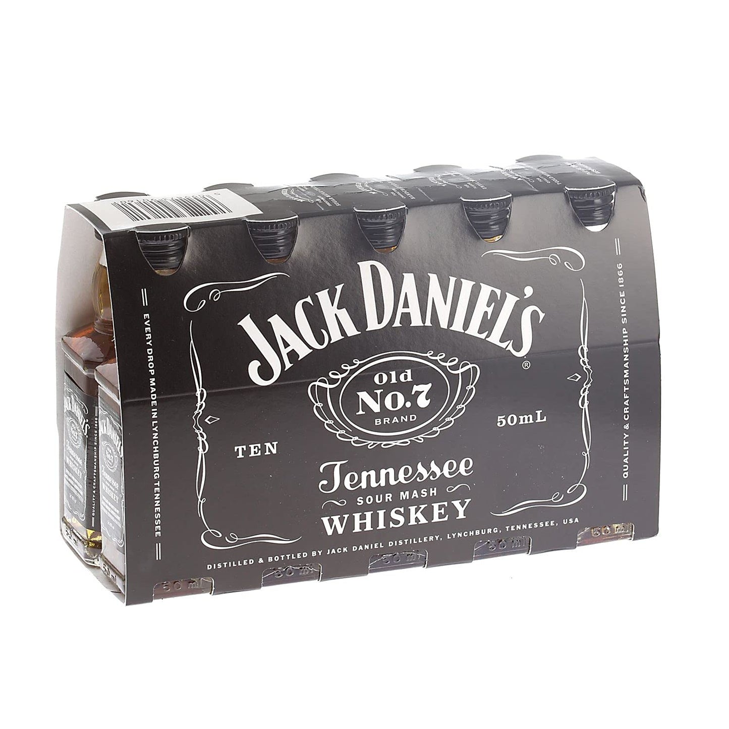 Jack Daniels Miniature American Bourbon Whiskey 5cl Miniature - 10 Pack