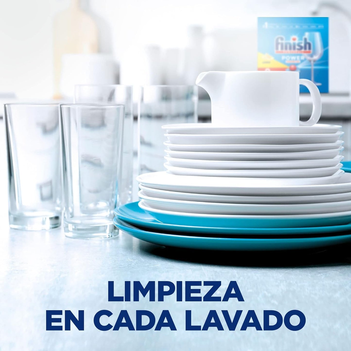 Finish Tabletas Lavavajillas Power All-in-1 Lemon 120 piezas