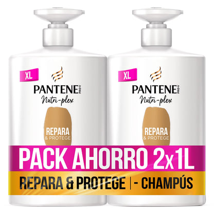 Pantene Champú Repara & Protege Nutri Pro-V, fórmula Pro-V + antioxidantes, para cabello débil y dañado, 340ML