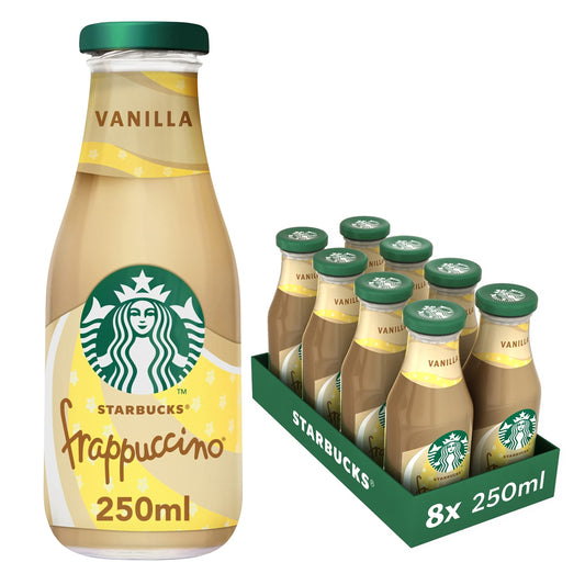 Starbucks Frappuccino Fairtrade Lowfat café de vainilla 250ml (paquete de 8 x 250 ml)