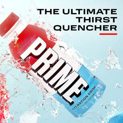 Prime Hydration Drink Sabor "Ice Pop" (paquete de 12)