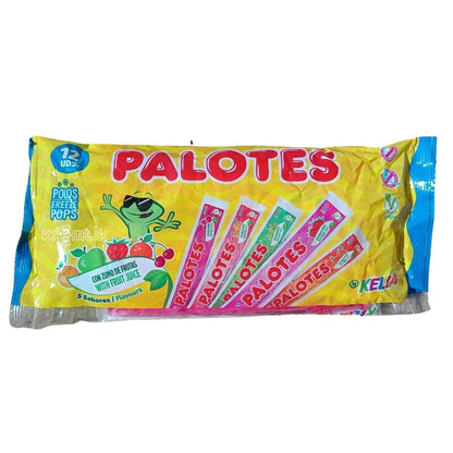 Palotes Kelia - Polo Flash Para Congelar En Casa | 180 Unidades de 45ml | Apto para Veganos | Sabores: Cereza, Naranja, Fresa, Melocotén y Manzana