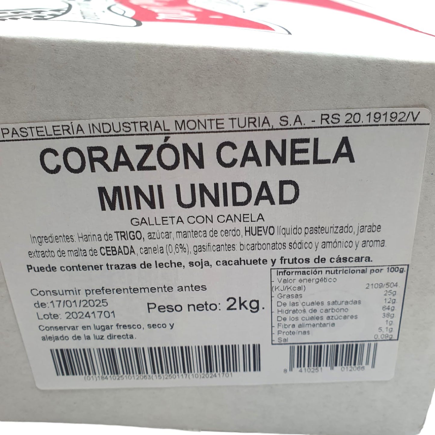 Pastas Monteturia Caja 2 Kilos