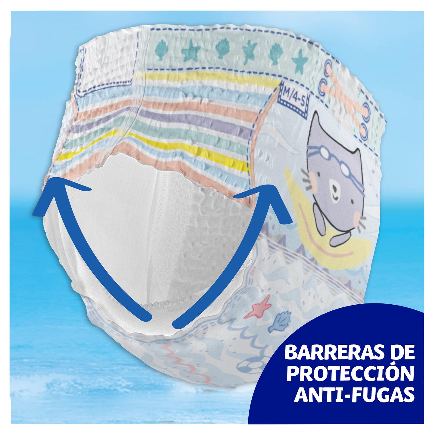 Dodot Splashers - 11 Pańales Bańadores Desechables, 9 a 15 kg, No Se Hinchan Y Fácil de Quitar, Talla 4