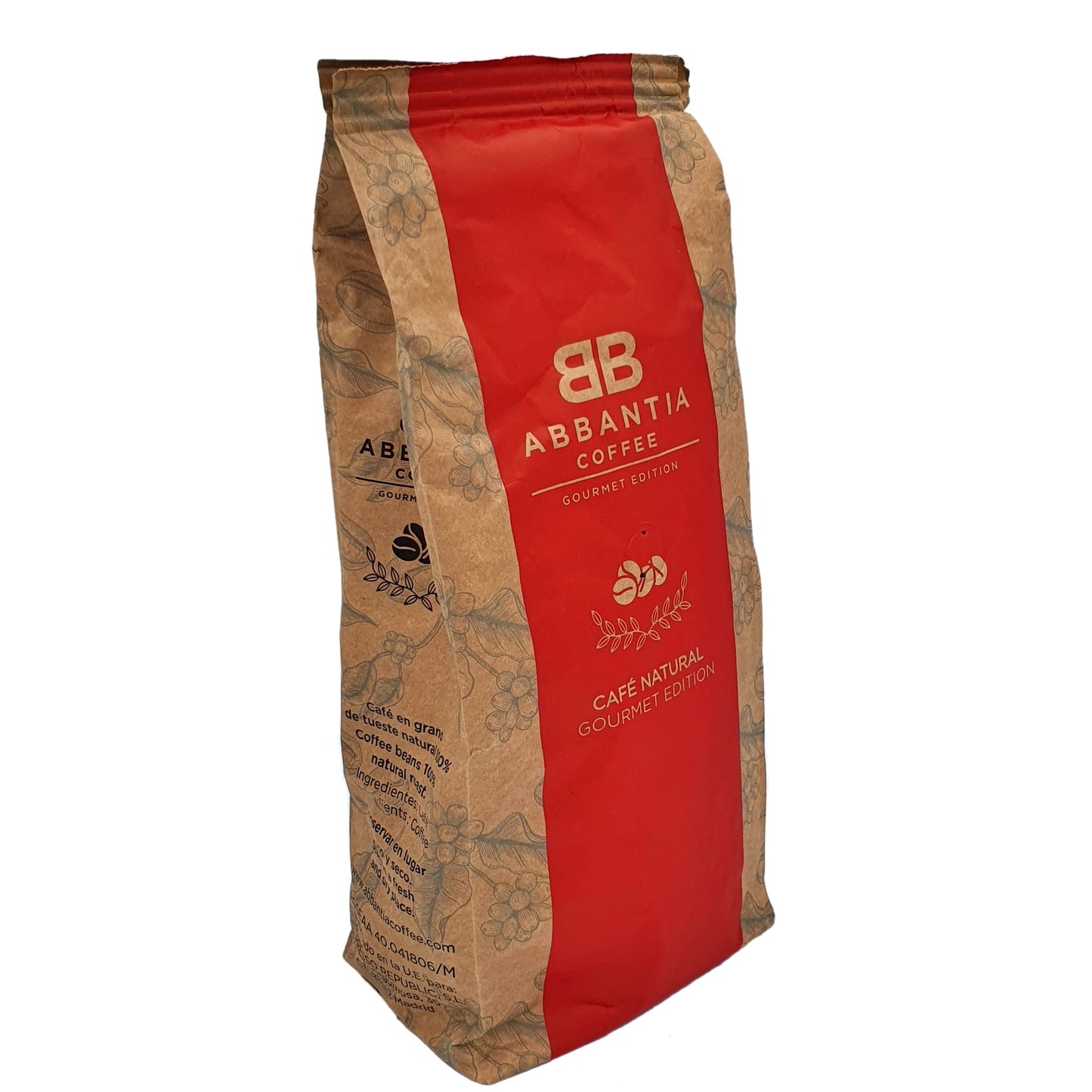 Cafe Natural en Grano Abbantia - 1 Kilo - Edicion Gourmet - 100% Cafe Robusta - Cafe Tueste Natural - Origen Vietnam