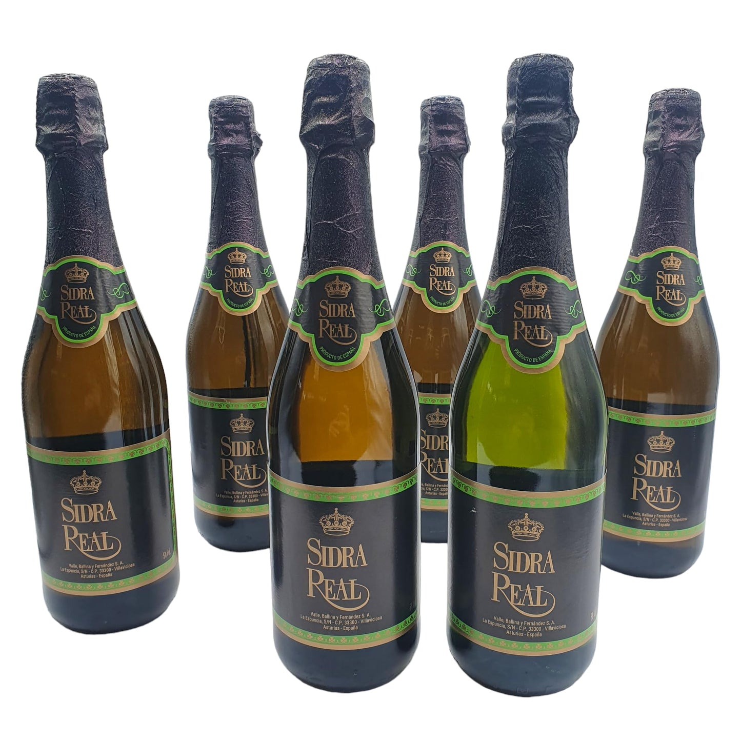 Sidra Real - Caja 6 Botellas de 750 ml - Sidra Asturiana