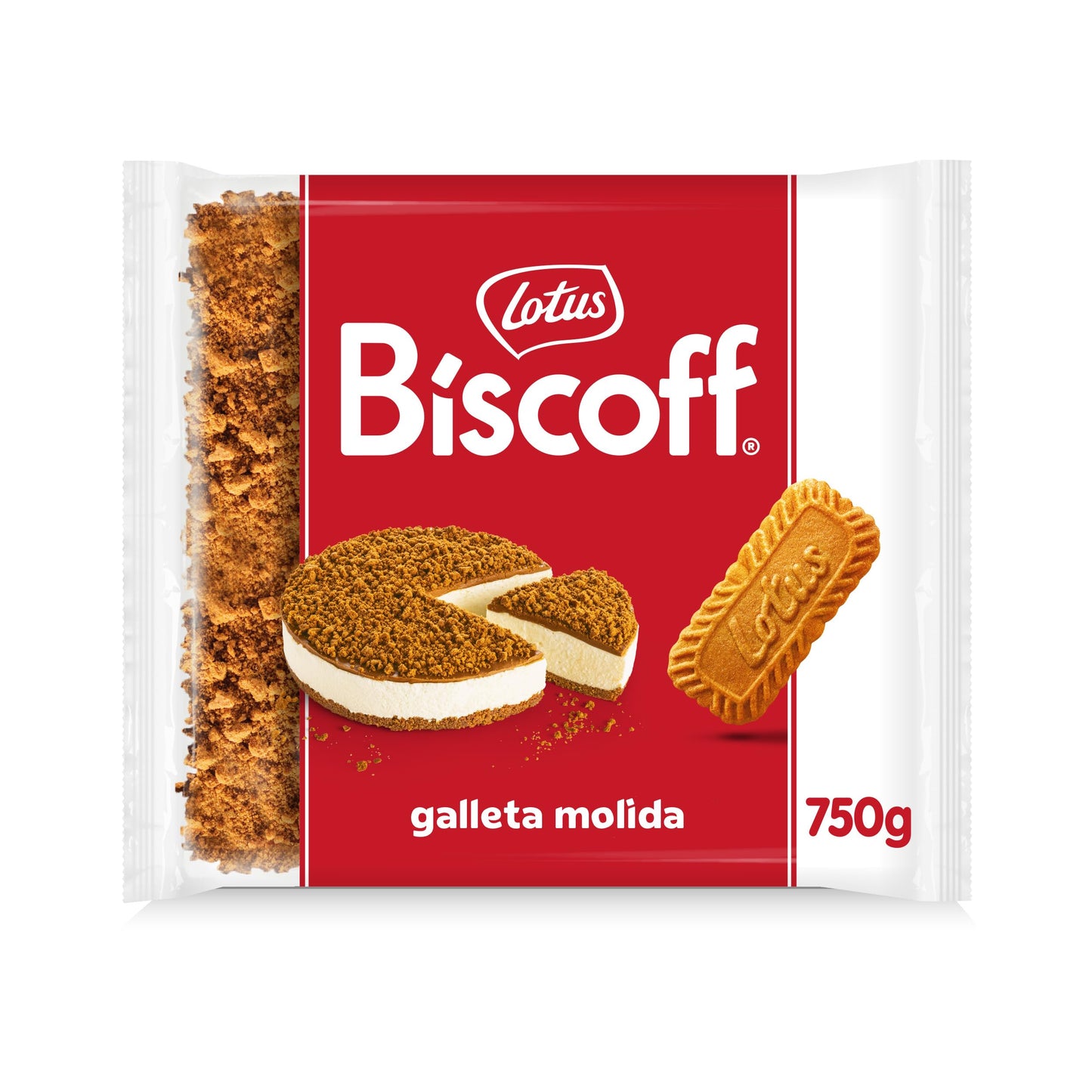 Biscoff | Galletas Molidas | Galletas Originales Caramelizadas Lotus Biscoff | Vegano | Sin Aromas ni Colorantes Artificiales | Pack de 750g