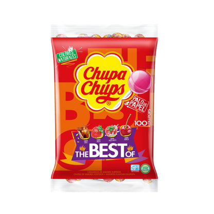 Chupa Chups Original Caramelo con Palo, de Sabores Variados, 120 x 12g