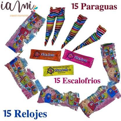 Pack Chuches Premium de 150 Unidades de Chuches para Piéatas, Cumpleaéos, Fiestas Infantiles. Golosinas de Marcas Premium y Envueltas. [IAMI]