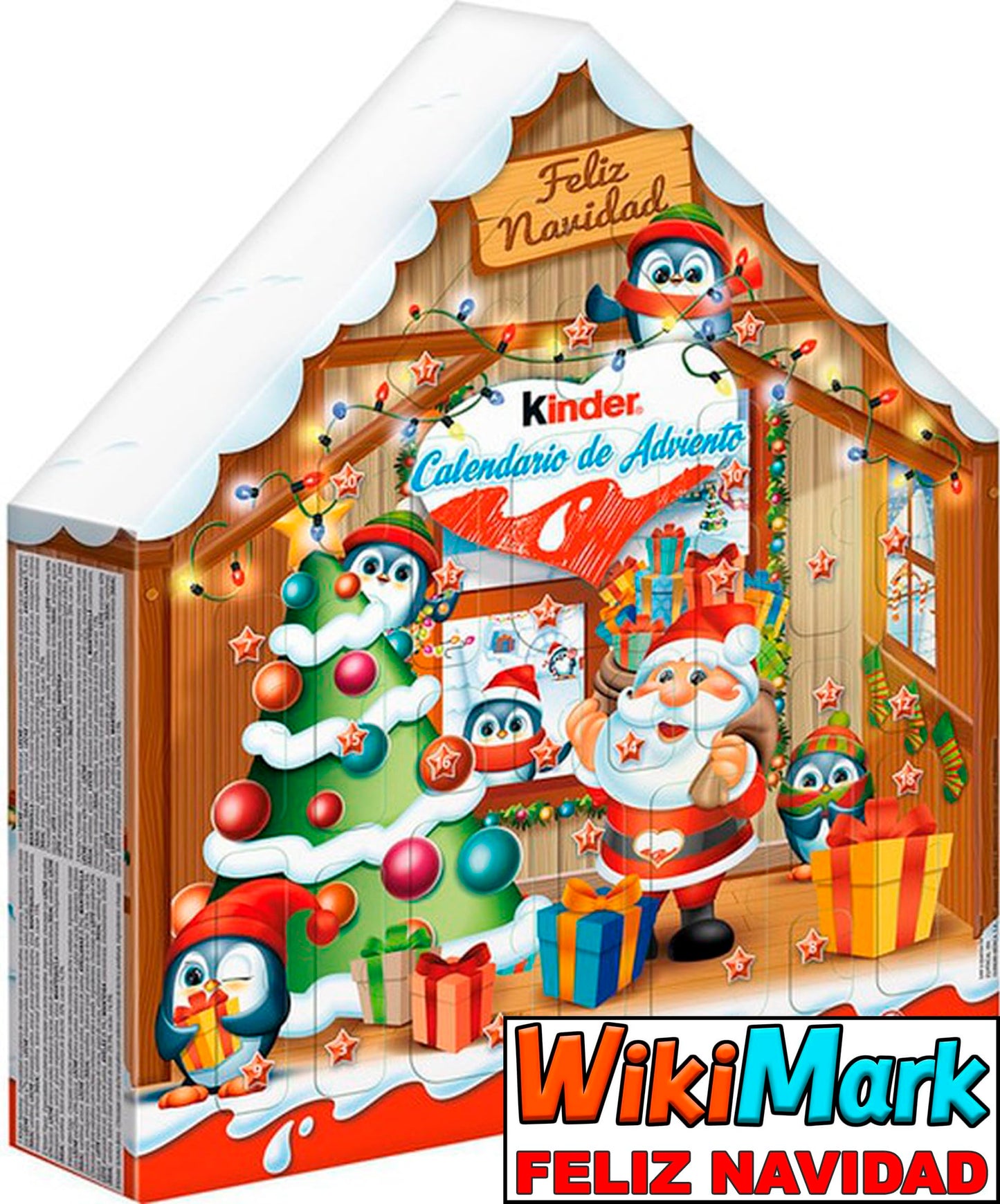 Calendario Adviento Kinder 2024 Casita, incluye Huevo Kinder Sorpresa, Chocolates Kinder y Felicitaci?n WikiMark. Surtido de Chocolates Kinder. 24 Chocolates Kinder para Cuenta Atr?s Navidad.