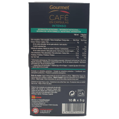 Cafe Capsula Gourmet 120 Unid.