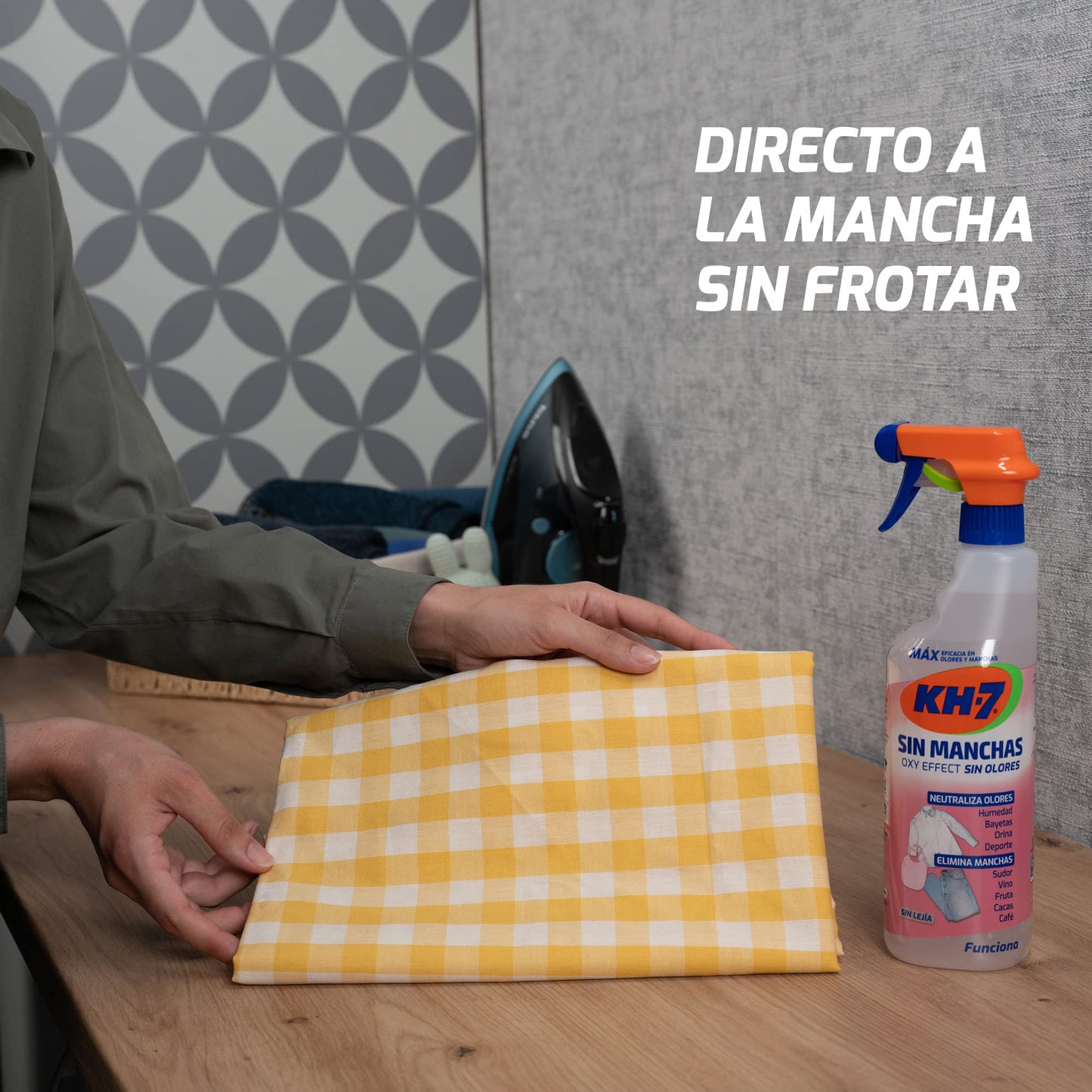 KH-7 Sin Manchas Sin Olores Oxy, Quitamanchas Prelavado para Ropa, Méxima Eficacia contra cualquier Mancha, Se aplica directo a la Mancha - Pulverizador 750ml, 2 unidades