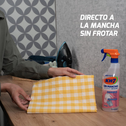 KH-7 Sin Manchas Sin Olores Oxy, Quitamanchas Prelavado para Ropa, Méxima Eficacia contra cualquier Mancha, Se aplica directo a la Mancha - Pulverizador 750ml, 2 unidades