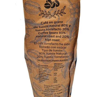 Cafe en Grano Tostado Abbantia Gourmet Edition Kilo - Mezcla 80/20-1 Kg - Café Especialidad Gourmet