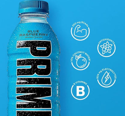 Prime Hydration Drink Blue Raspberry 12x500ml