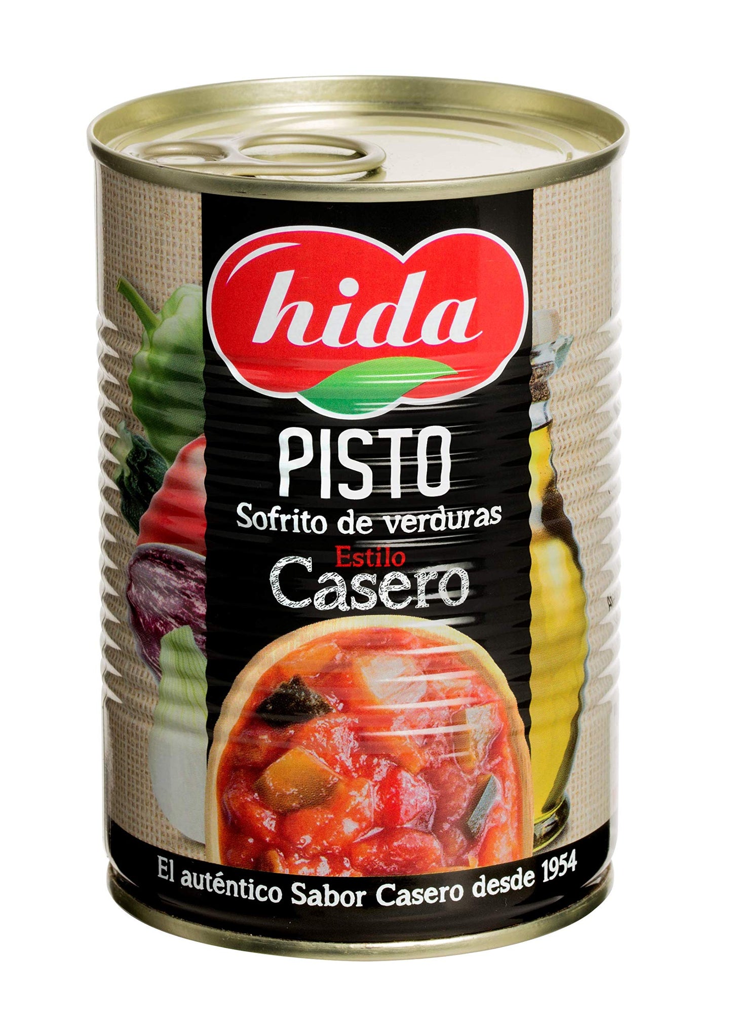 Hida Pisto Sofrito de Verduras - Paquete de 6 x 400 gr - Total: 2400 gr