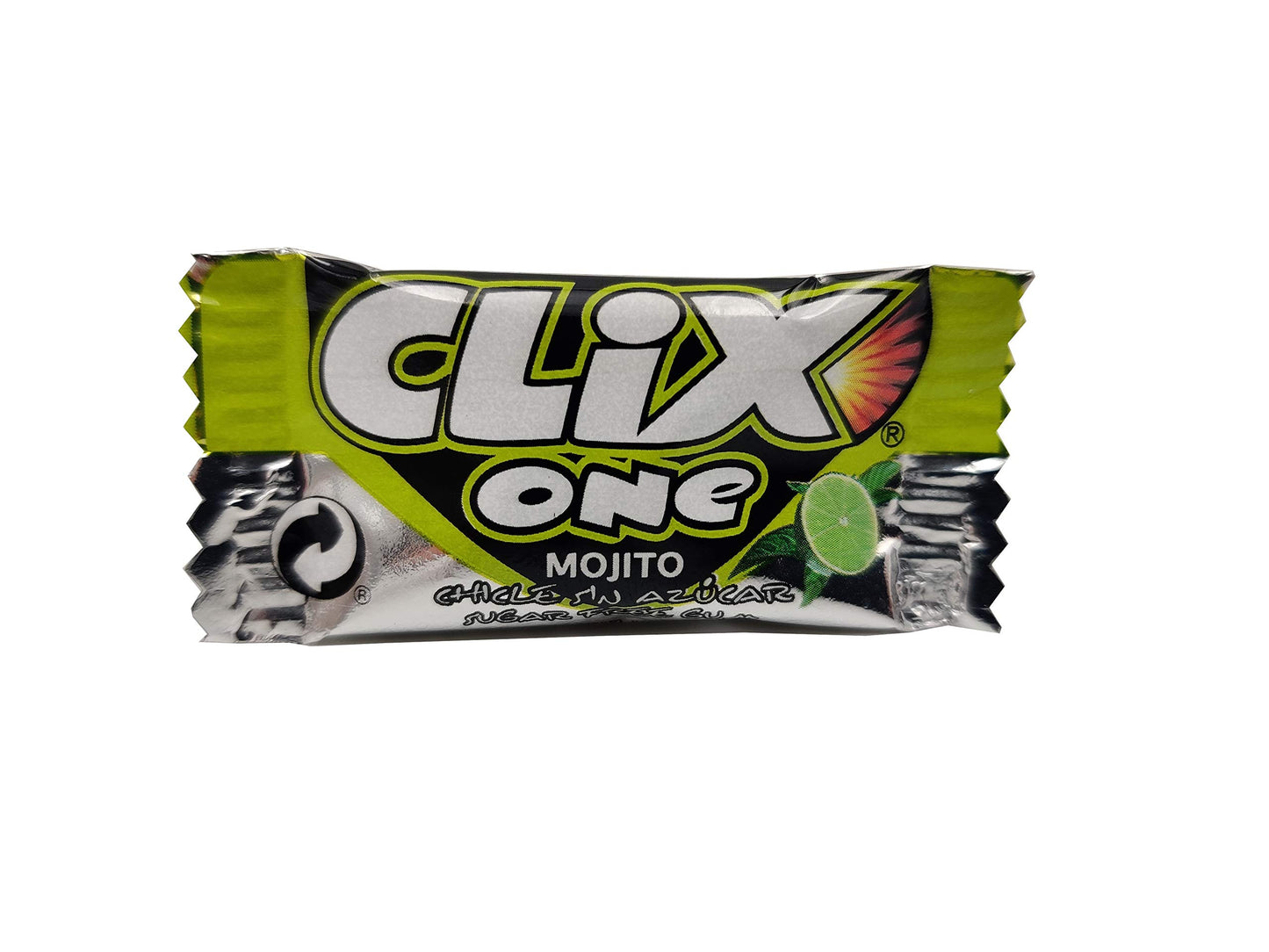 CLIX ONE MOJITO - CHICLE SIN AZéCAR - Caja de 200 unidades