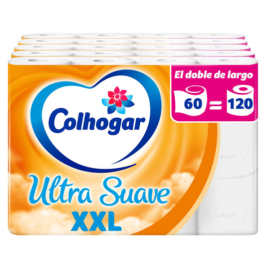 Colhogar Suave XXL 5 x 12, Papel Higiénico Suave