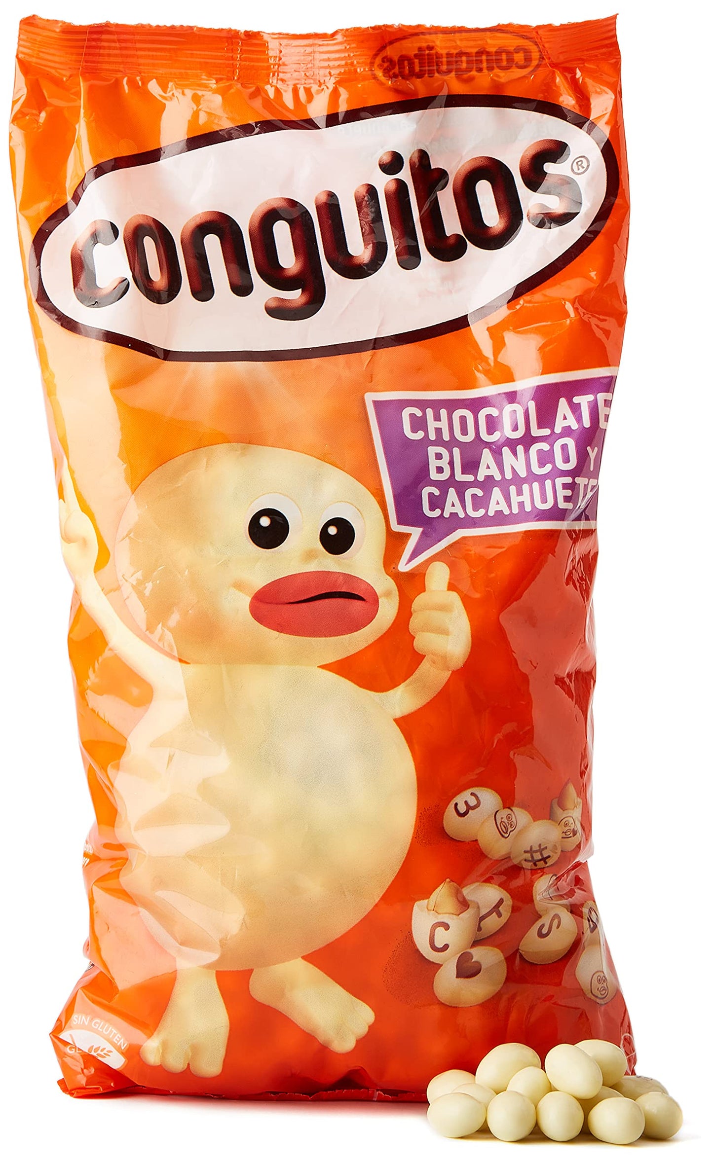 Conguitos Blancos Cacahuete con Chocolate - 1000 gr