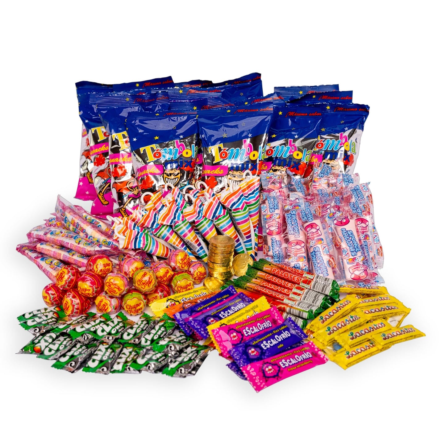 Pack Chuches Premium de 150 Unidades de Chuches para Piéatas, Cumpleaéos, Fiestas Infantiles. Golosinas de Marcas Premium y Envueltas. [IAMI]