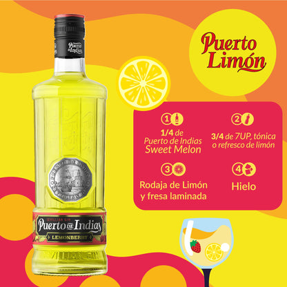 Puerto de Indias – Ginebra de Melon, Melocoton, Limon y Classic Premium – Sweet Melon, Peach, Lemoberry and Classic Premium Gin