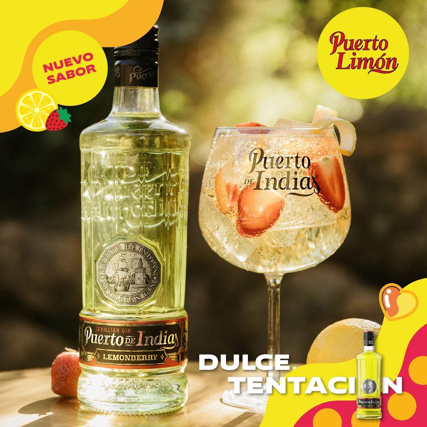 Puerto de Indias – Ginebra de Melon, Melocoton, Limon y Classic Premium – Sweet Melon, Peach, Lemoberry and Classic Premium Gin