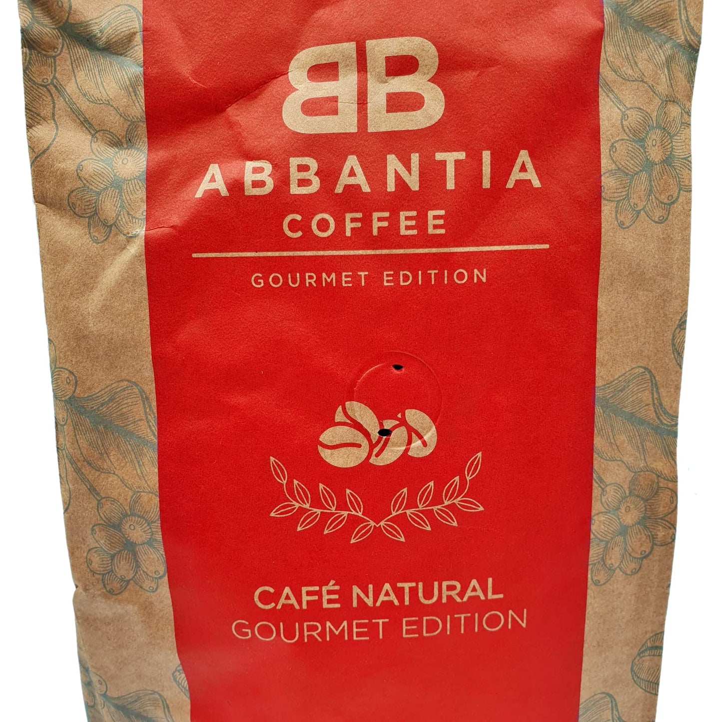 Cafe Natural en Grano Abbantia - 1 Kilo - Edicion Gourmet - 100% Cafe Robusta - Cafe Tueste Natural - Origen Vietnam