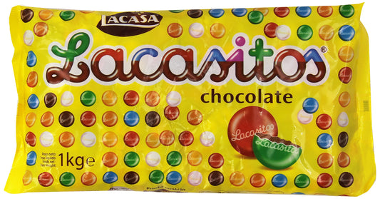 Lacasitos Gragea de Chocolate con Leche Recubierta con Azúcar Coloreado 1 kg