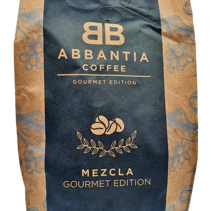 Cafe en Grano Tostado Abbantia Gourmet Edition Kilo - Mezcla 80/20-1 Kg - Café Especialidad Gourmet