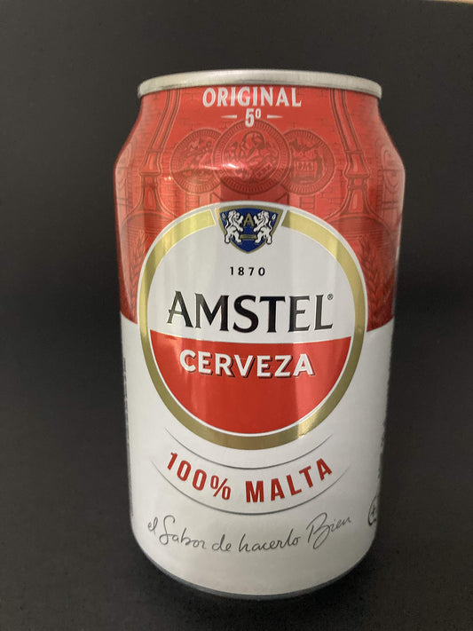 Cerveza Amstel 100% Malta 330 ml. Pack 24 Latas (nueva imagen)