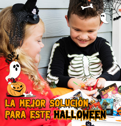 +200 Chuches Halloween Surtidas - Caja de Caramelos y Golosinas para Regalar + 1,3 Kg